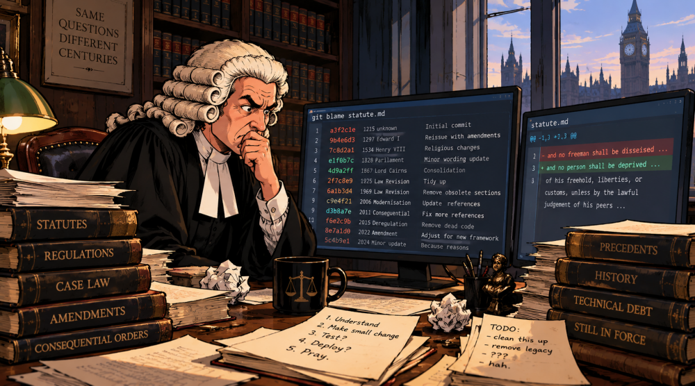 You Think Your Legacy Is Bad? The Law Has Been in Production Since 1215